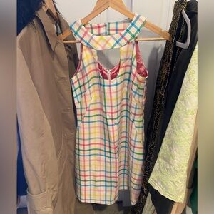 Milly Wool Plaid Mini Dress